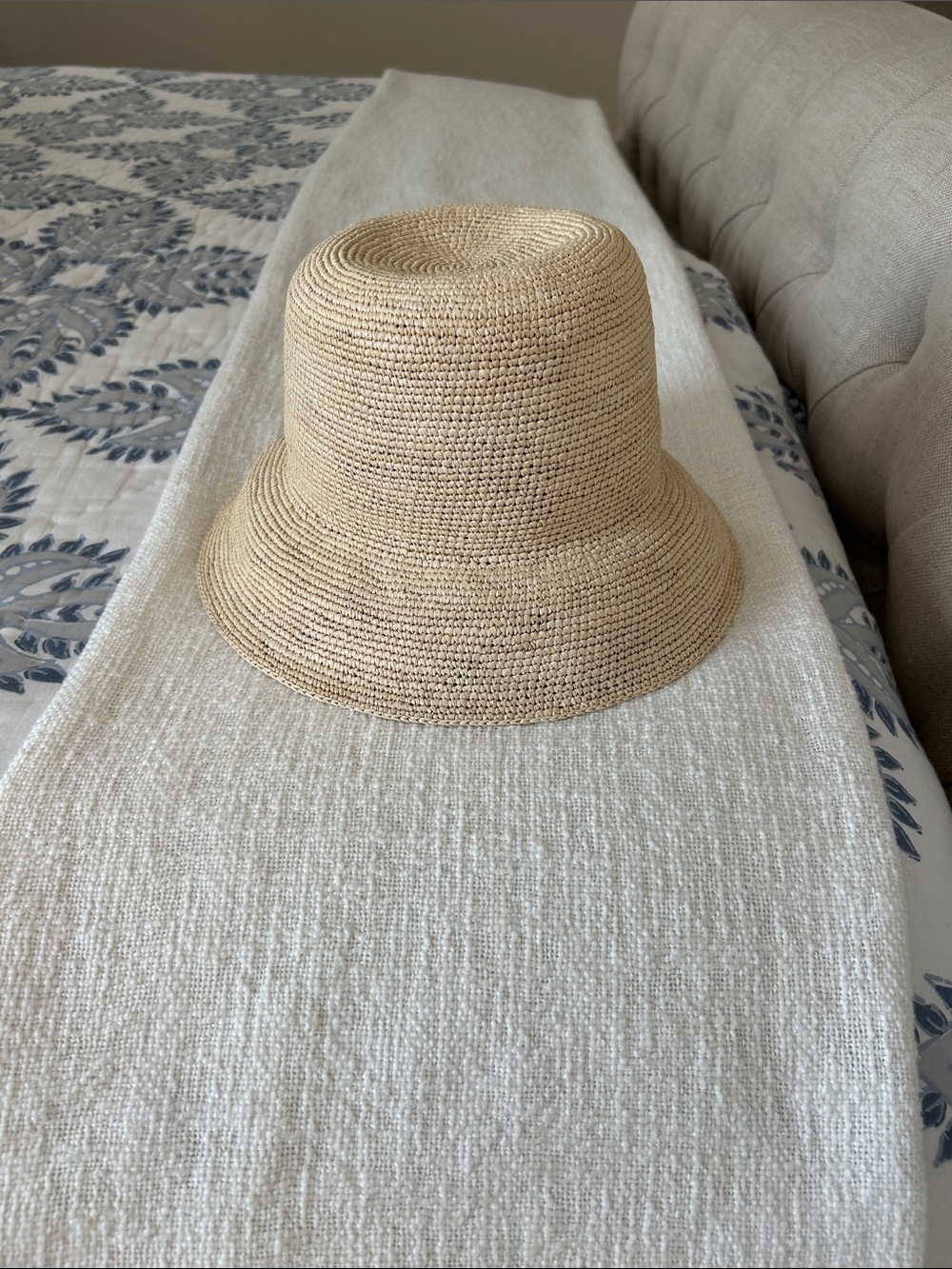 Modern Monarchies Woven Straw Bucket Hat - purchased in Montauk, NY